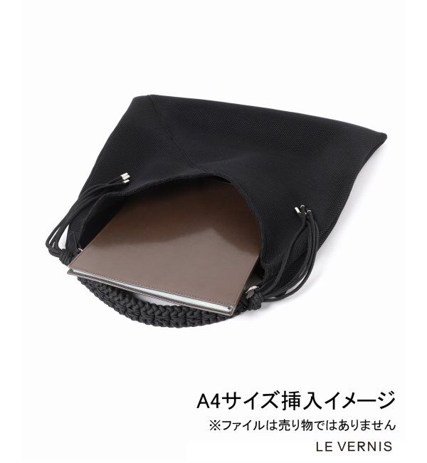 SLOBE IENA「《WEB限定/追加》LE VERNIS パラコードハンドルメッシュバック 235-211505」|ショルダー・メッセンジャー|