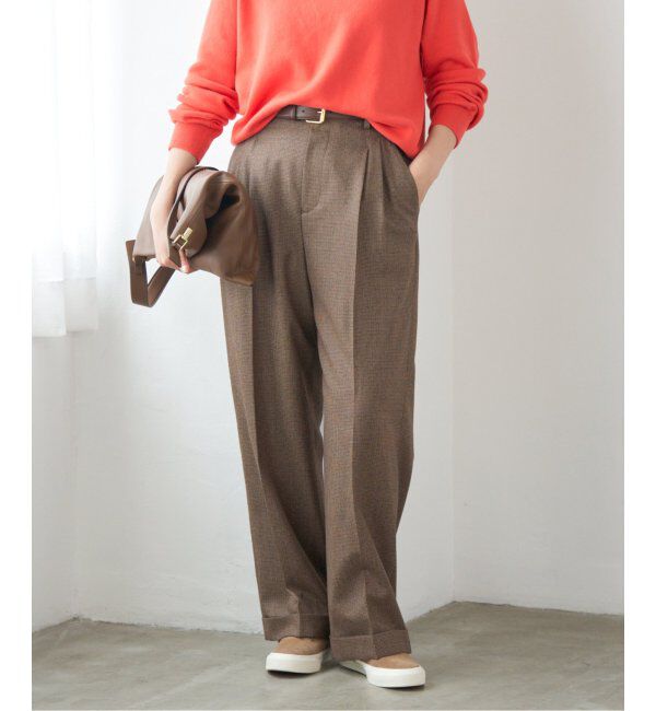 IENA「ガンクラブチェックパンツ」|スラックス|