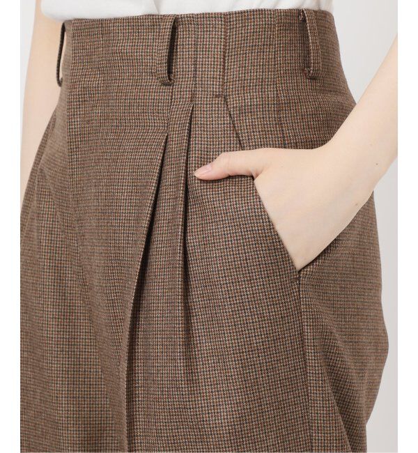 IENA「ガンクラブチェックパンツ」|スラックス|