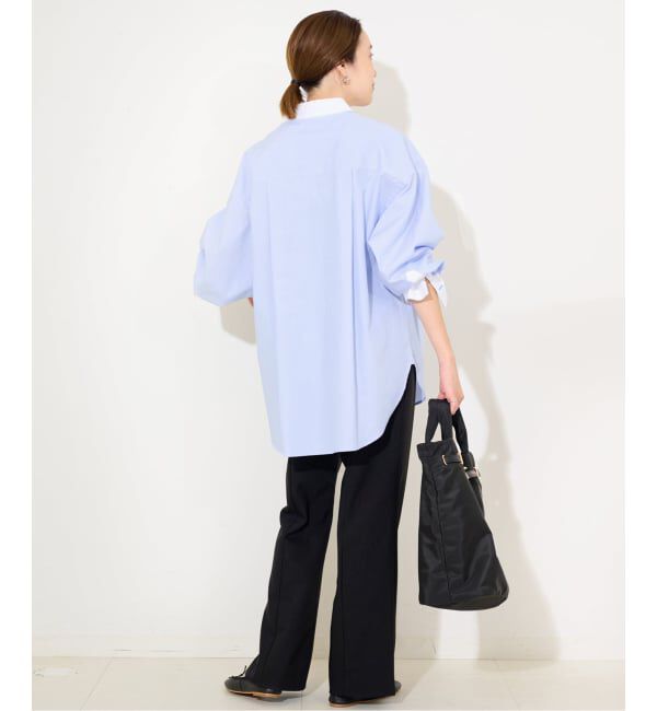 SLOBE IENA「カラーストライプオーバーシャツ」|シャツ・ブラウス|