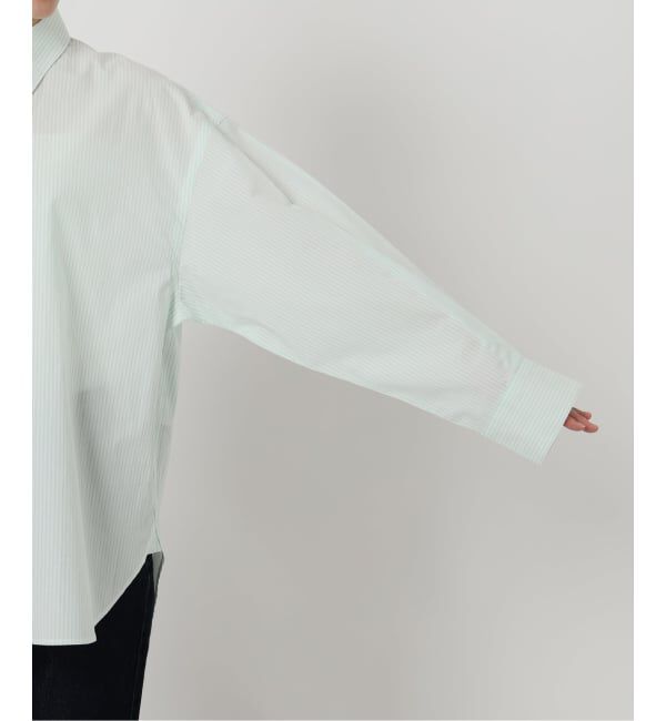 SLOBE IENA「カラーストライプオーバーシャツ」|シャツ・ブラウス|