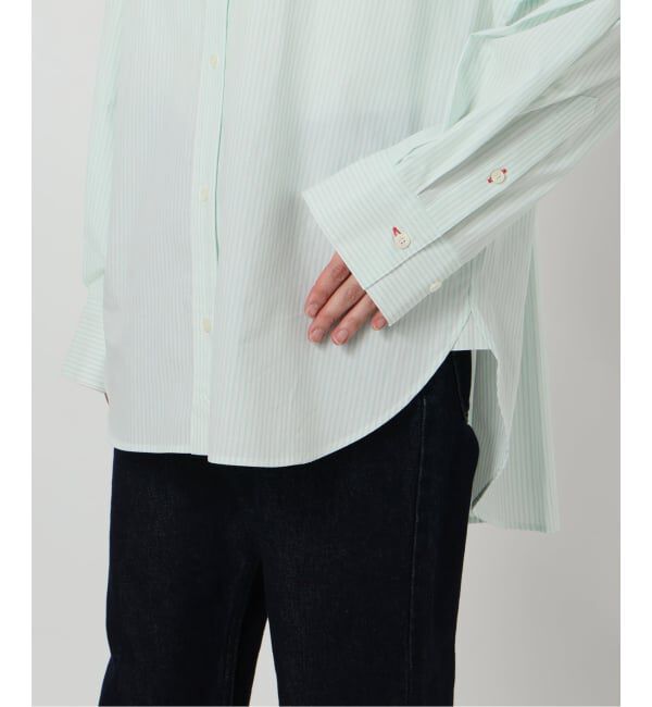 SLOBE IENA「カラーストライプオーバーシャツ」|シャツ・ブラウス|