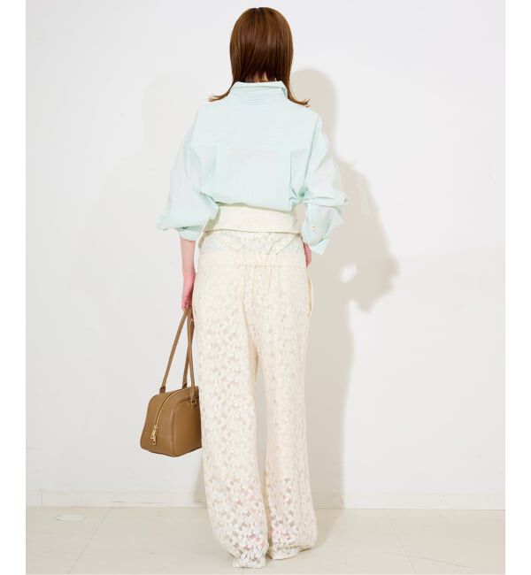 SLOBE IENA「カラーストライプオーバーシャツ」|シャツ・ブラウス|