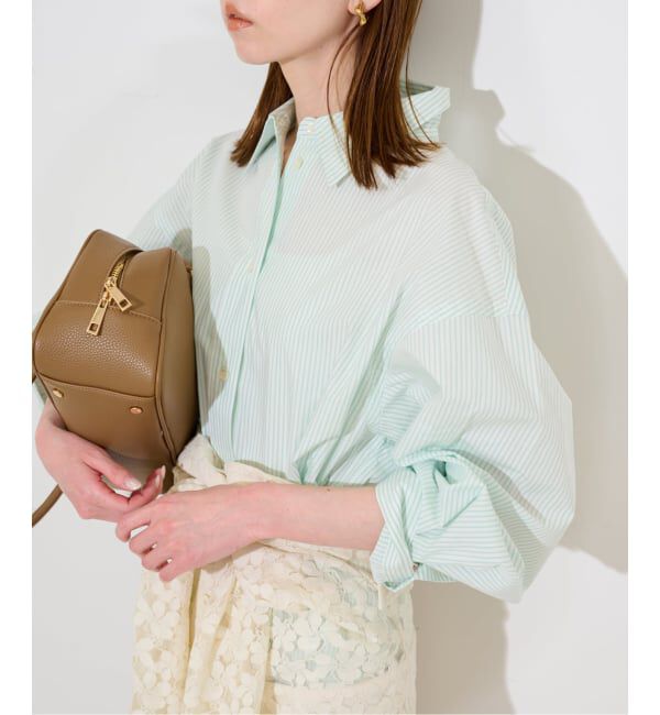 SLOBE IENA「カラーストライプオーバーシャツ」|シャツ・ブラウス|