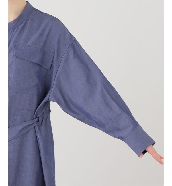 IENA「2WAY シャンブレー ワークワンピース」|ワンピース|
