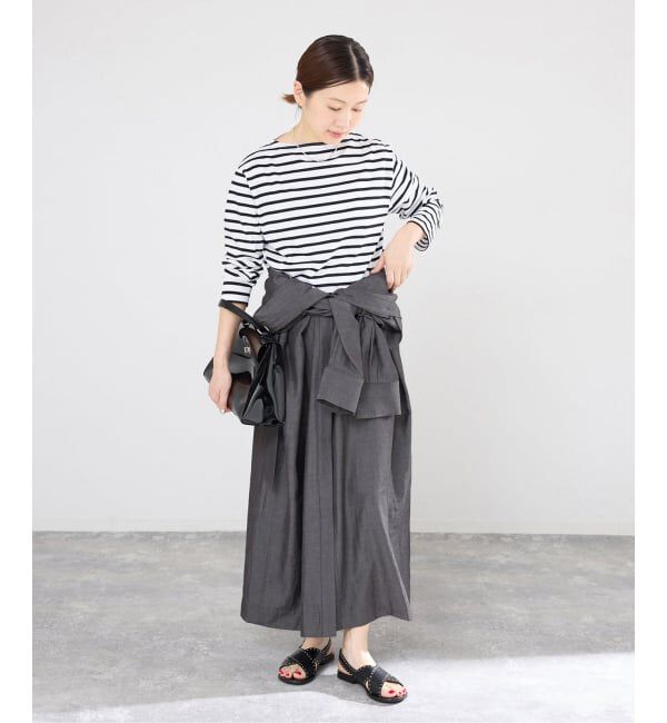 IENA「2WAY シャンブレー ワークワンピース」|ワンピース|