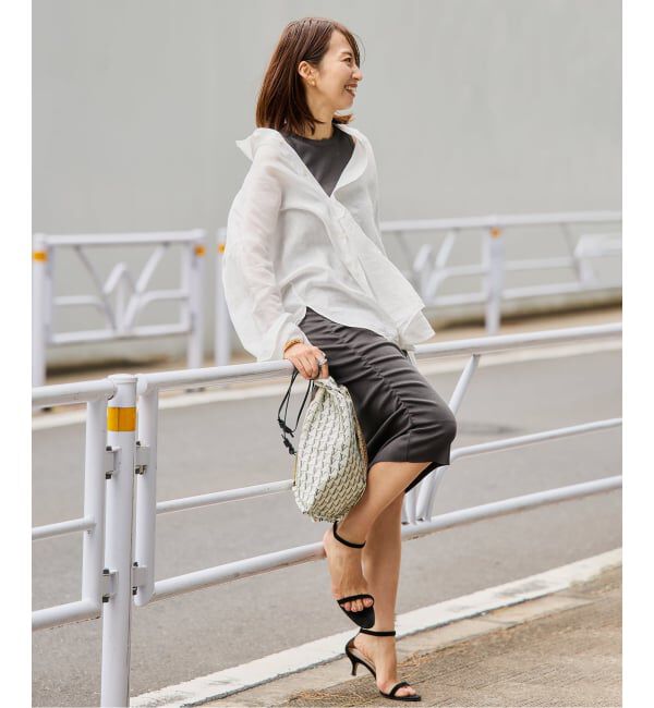 VERMEIL par iena「《予約》TICCA ティッカ 別注リネンスクエアビッグシャツ TBFS-543」|シャツ・ブラウス|