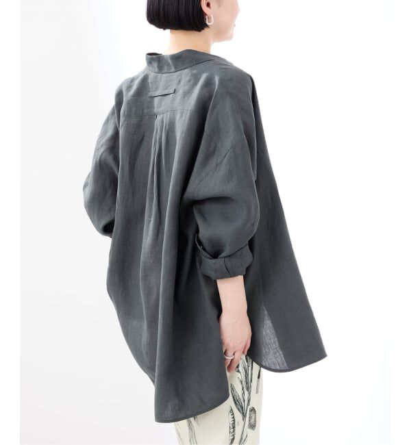 VERMEIL par iena「《予約》TICCA ティッカ 別注リネンスクエアビッグシャツ TBFS-543」|シャツ・ブラウス|