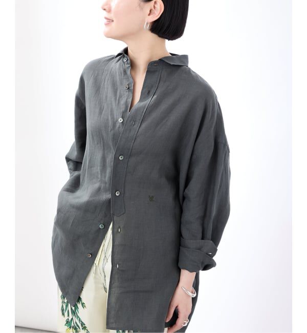 VERMEIL par iena「《予約》TICCA ティッカ 別注リネンスクエアビッグシャツ TBFS-543」|シャツ・ブラウス|