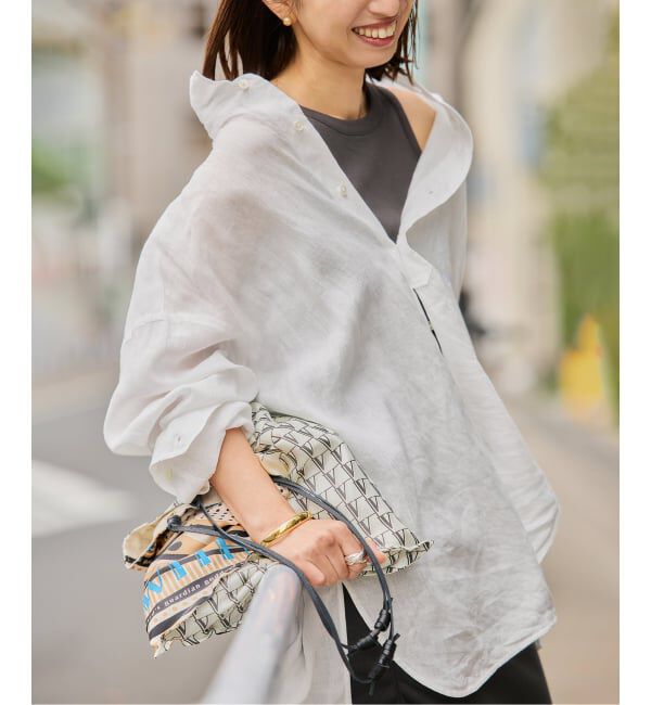 VERMEIL par iena「《予約》TICCA ティッカ 別注リネンスクエアビッグシャツ TBFS-543」|シャツ・ブラウス|