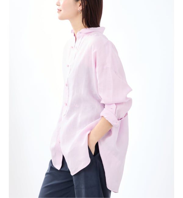 VERMEIL par iena「《予約》TICCA ティッカ 別注リネンスクエアビッグシャツ TBFS-543」|シャツ・ブラウス|