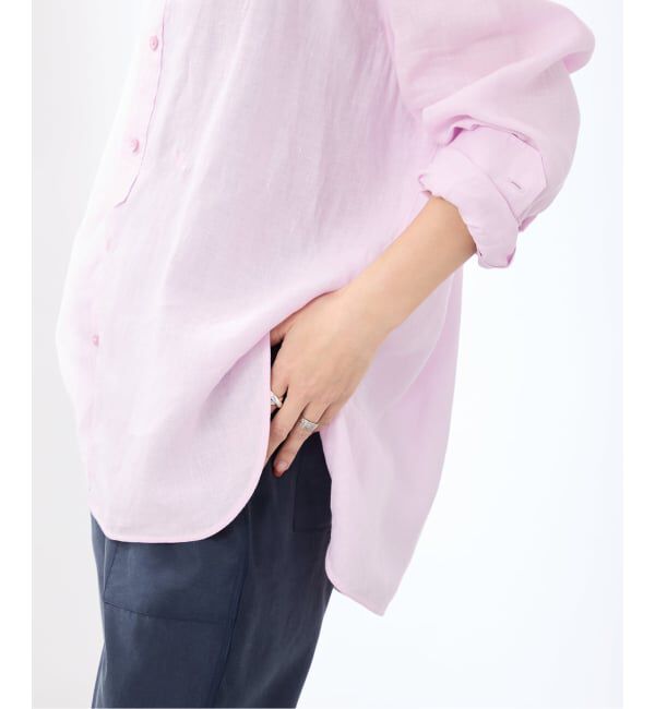 VERMEIL par iena「《予約》TICCA ティッカ 別注リネンスクエアビッグシャツ TBFS-543」|シャツ・ブラウス|