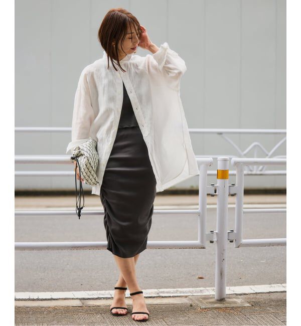 VERMEIL par iena「《予約》TICCA ティッカ 別注リネンスクエアビッグシャツ TBFS-543」|シャツ・ブラウス|