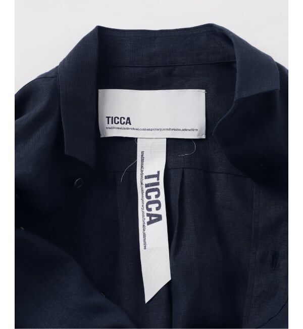 VERMEIL par iena「《予約》TICCA ティッカ 別注リネンスクエアビッグシャツ TBFS-543」|シャツ・ブラウス|