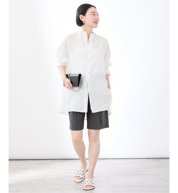 VERMEIL par iena「《予約》TICCA ティッカ 別注リネンスクエアビッグシャツ TBFS-543」|シャツ・ブラウス|