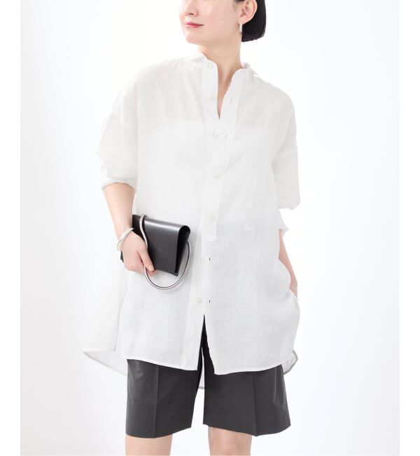 VERMEIL par iena「《予約》TICCA ティッカ 別注リネンスクエアビッグシャツ TBFS-543」|シャツ・ブラウス|