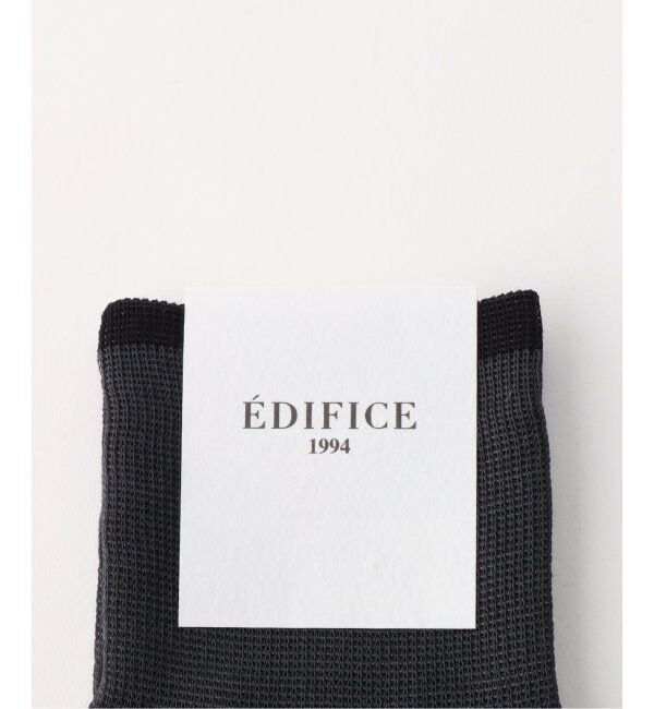 EDIFICE「EDIFICE オリジナル ハイゲージ スムース ソックス」|ソックス|