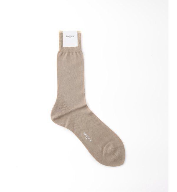 EDIFICE「EDIFICE オリジナル ハイゲージ スムース ソックス」|ソックス|ベージュ