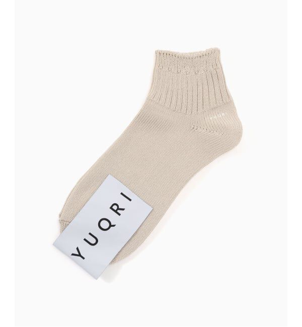 417 EDIFICE「YUQRI Walky short」|ソックス|ベージュ
