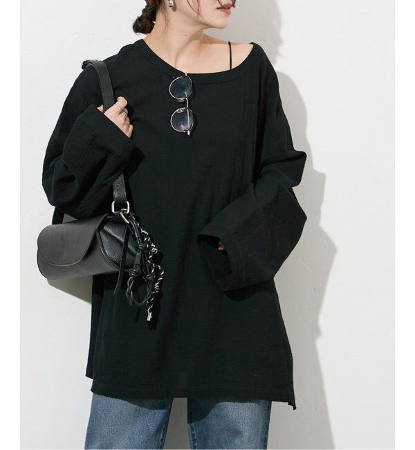 JOURNAL STANDARD「ソフトガーゼ2WAYビッグプルオーバー」|シャツ・ブラウス|