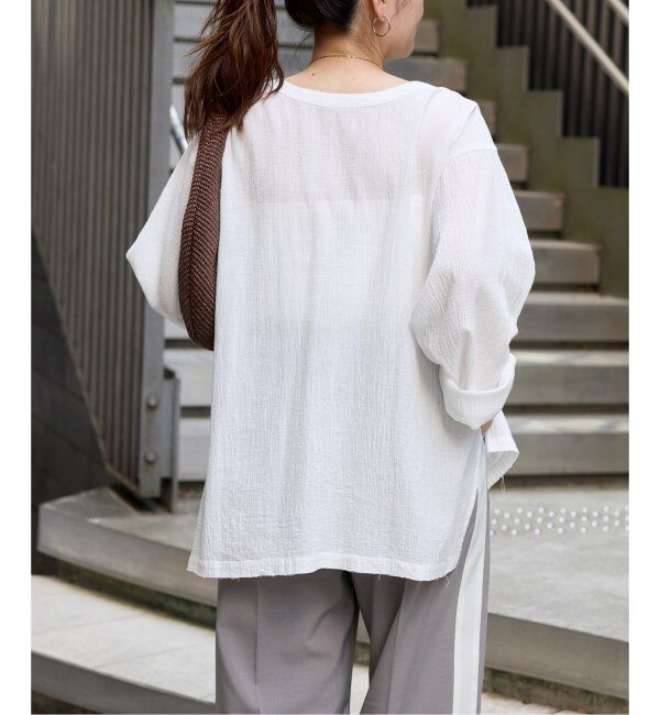 JOURNAL STANDARD「ソフトガーゼ2WAYビッグプルオーバー」|シャツ・ブラウス|