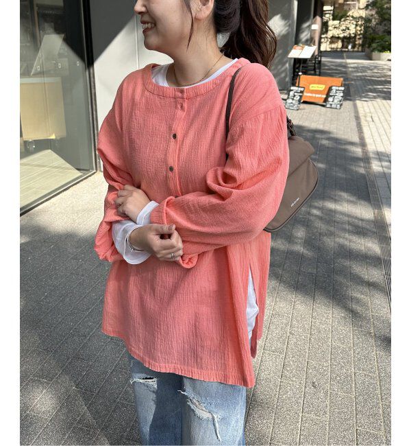 JOURNAL STANDARD「ソフトガーゼ2WAYビッグプルオーバー」|シャツ・ブラウス|