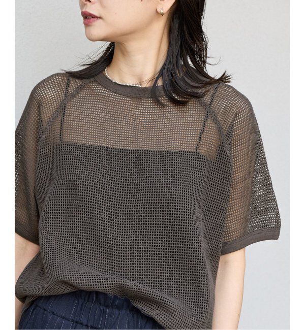 JOURNAL STANDARD「メッシュ TEE」|Tシャツ・カットソー|ブラック A