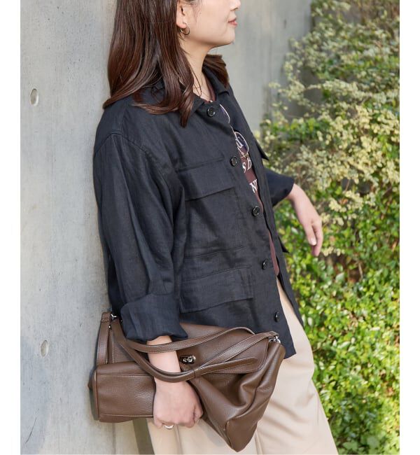 JOURNAL STANDARD「《追加3》リネンミリタリージャケット」|ミリタリージャケット|