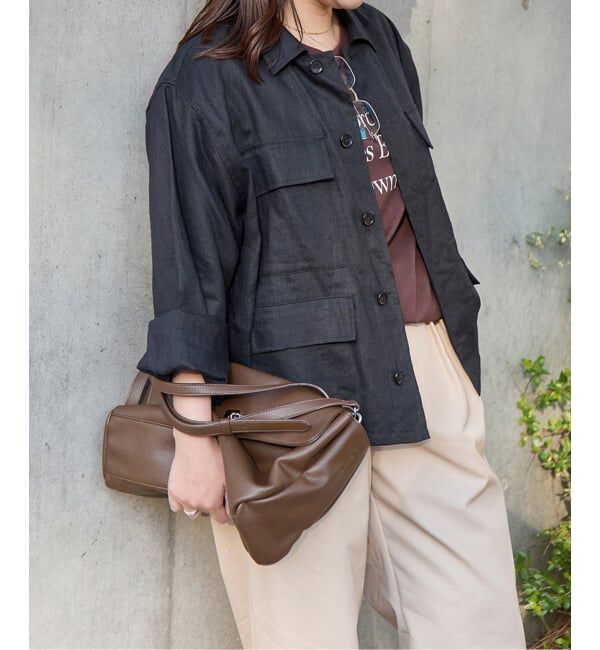 JOURNAL STANDARD「《追加3》リネンミリタリージャケット」|ミリタリージャケット|