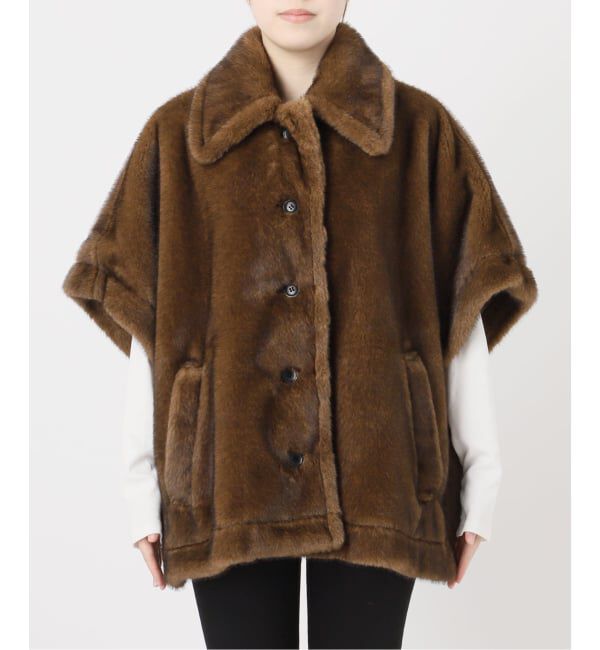 JOURNAL STANDARD「Mink Like Fur Poncho」|ポンチョ・ケープ|