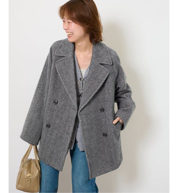 JOURNAL STANDARD relume「《追加》尾州ウールスーパー100モッサPコート」|ピーコート|