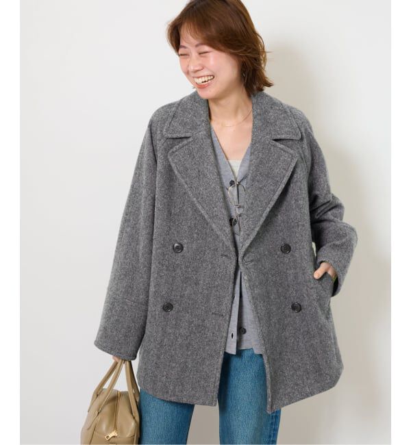 JOURNAL STANDARD relume「《追加》尾州ウールスーパー100モッサPコート」|ピーコート|