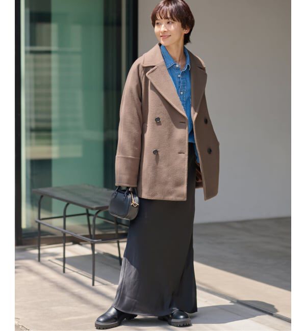 JOURNAL STANDARD relume「《追加》尾州ウールスーパー100モッサPコート」|ピーコート|