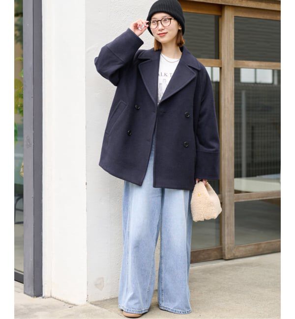 JOURNAL STANDARD relume「《追加》尾州ウールスーパー100モッサPコート」|ピーコート|