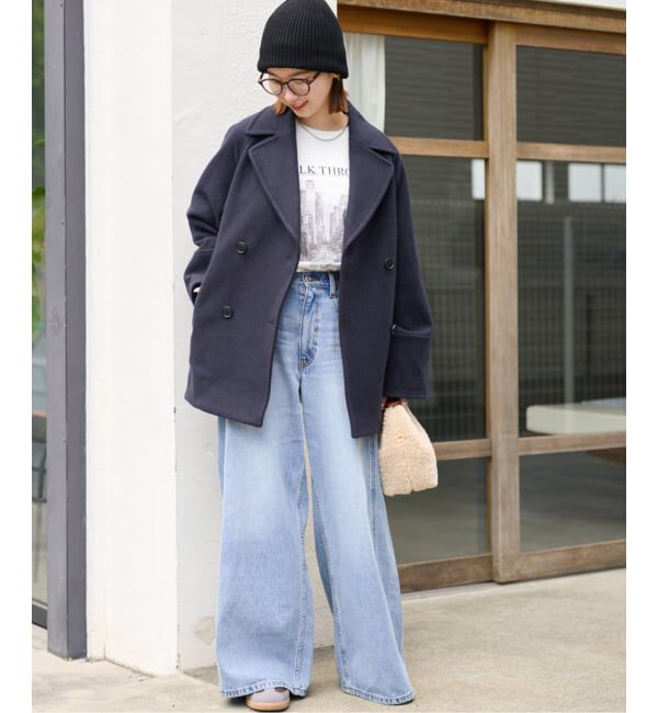 JOURNAL STANDARD relume「《追加》尾州ウールスーパー100モッサPコート」|ピーコート|