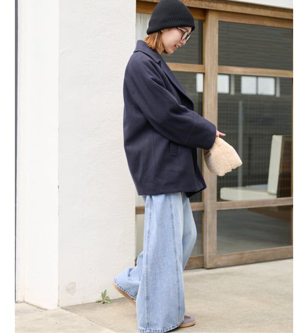 JOURNAL STANDARD relume「《追加》尾州ウールスーパー100モッサPコート」|ピーコート|