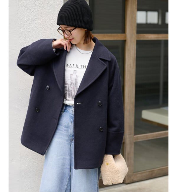 JOURNAL STANDARD relume「《追加》尾州ウールスーパー100モッサPコート」|ピーコート|