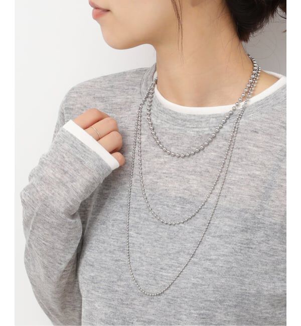 JOURNAL STANDARD relume「RELUME ボールチェーン3ボンセットネックレス」|ネックレス|シルバー
