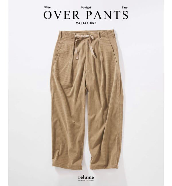 JOURNAL STANDARD relume「Pコーデュロイ オーバーパンツ」|スラックス|ベージュ A