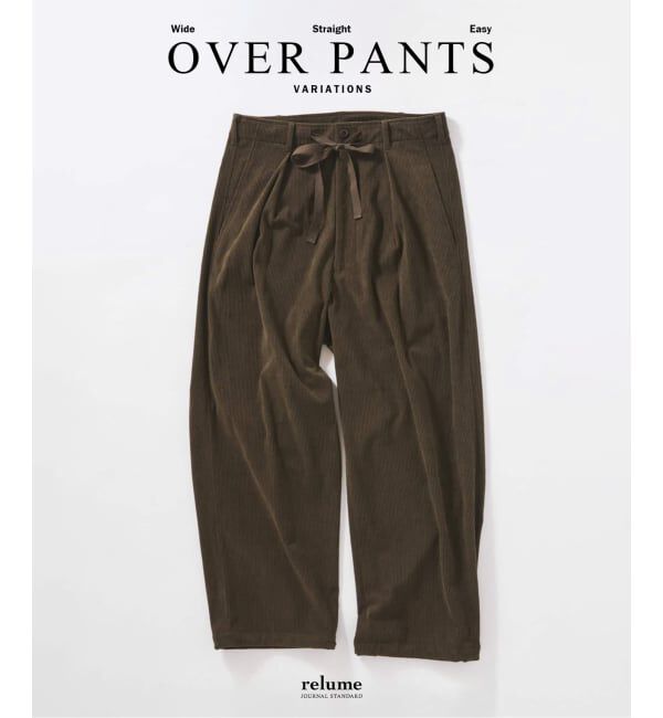 JOURNAL STANDARD relume「Pコーデュロイ オーバーパンツ」|スラックス|カーキ
