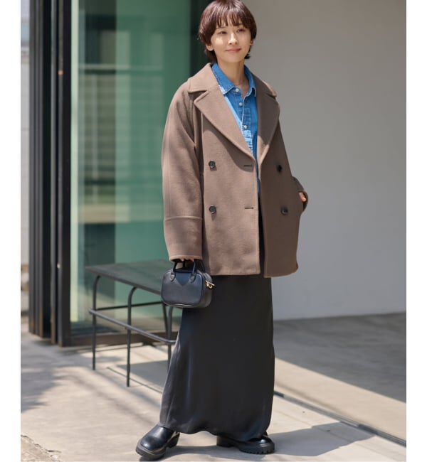 JOURNAL STANDARD relume「《追加2》尾州ウールスーパー100モッサPコート」|ピーコート|