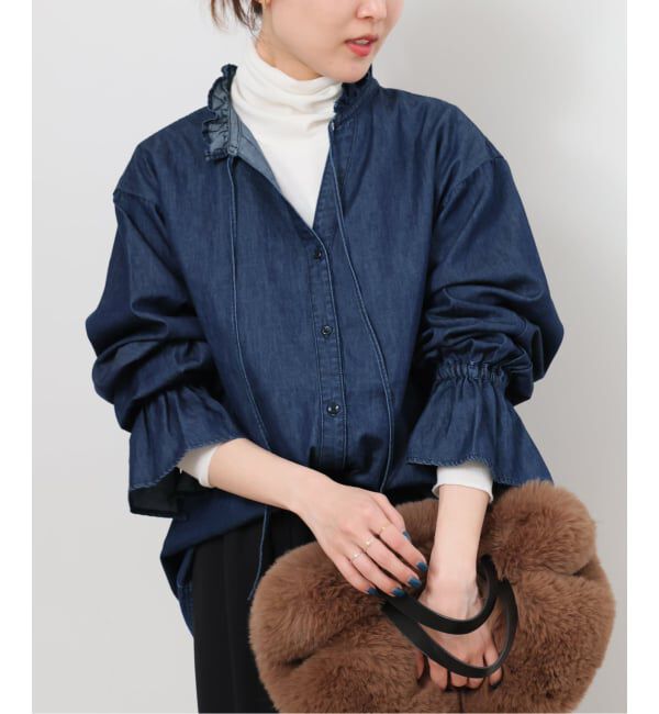 JOURNAL STANDARD relume「ライトデニムスタンドカラーブラウス」|シャツ・ブラウス|