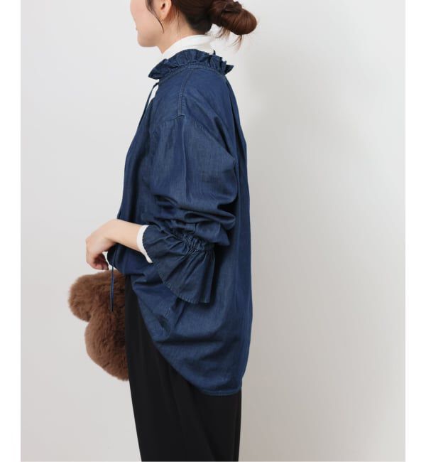 JOURNAL STANDARD relume「ライトデニムスタンドカラーブラウス」|シャツ・ブラウス|