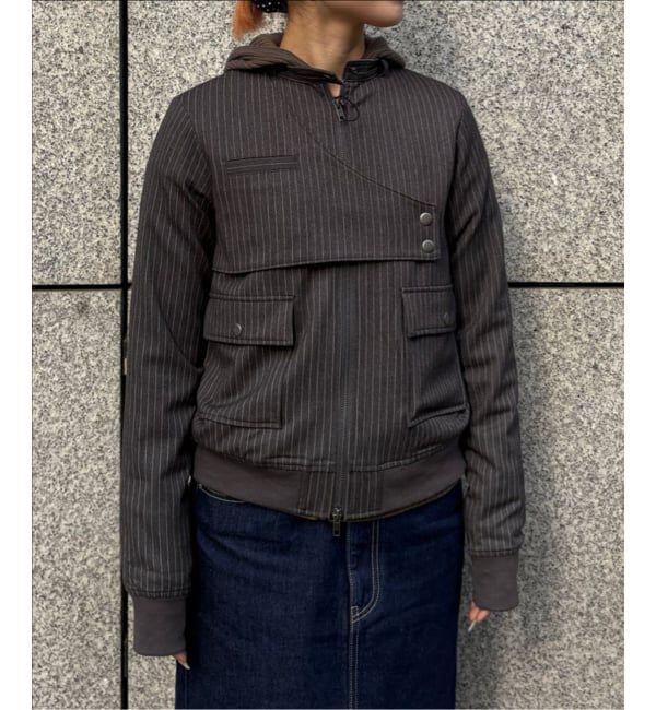 Oriens JOURNAL STANDARD「ストライプバイカージャケット」|その他|