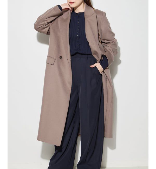 journal standard L'essage「カシミヤMIXウールチェスターコート」|チェスターコート|ベージュ