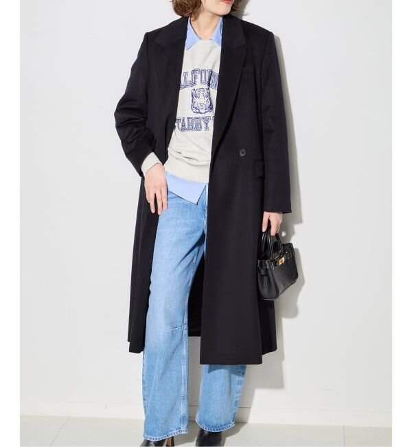 journal standard L'essage「カシミヤMIXウールチェスターコート」|チェスターコート|ネイビー
