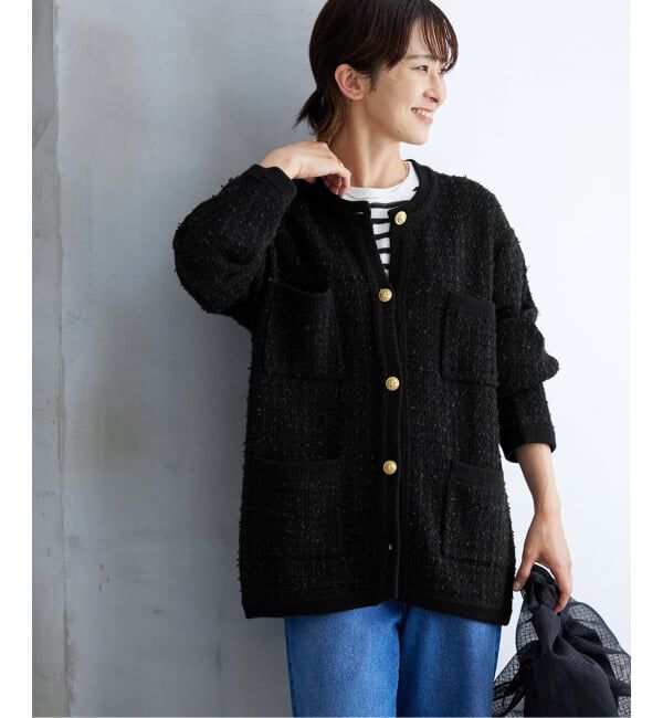 JOURNAL STANDARD relume「《追加2》TWEEDYニットジャケット」|カーディガン|