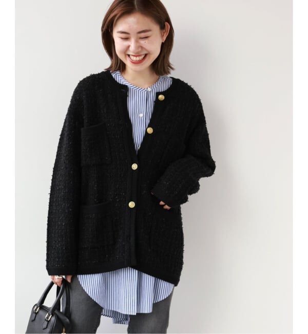 JOURNAL STANDARD relume「《追加2》TWEEDYニットジャケット」|カーディガン|