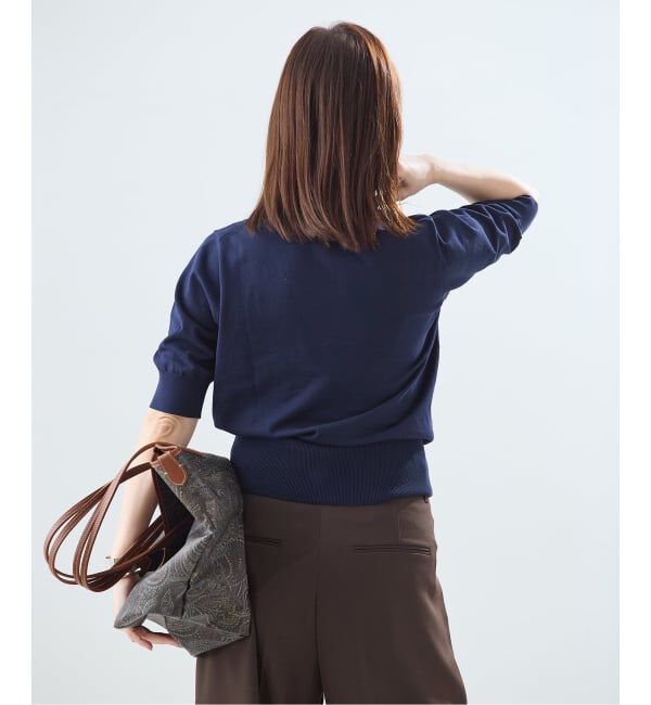 journal standard L'essage「コットンハーフスリーブプルオーバー」|ニット・セーター|