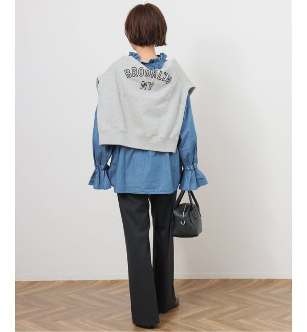 JOURNAL STANDARD relume「《追加》ライトデニムスタンドカラーブラウス」|シャツ・ブラウス|